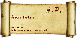 Ámon Petra névjegykártya